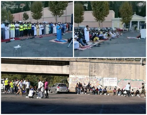 Ventimiglia: migranti in preghiera a Roverino per la “Eid al-Adha”, oggi la comunità islamica celebra la Festa del Sacrificio (Video) Ventimiglia: migranti in preghiera a Roverino per la “Eid al-Adha”, oggi la comunità islamica celebra la Festa del Sacrificio (Video)