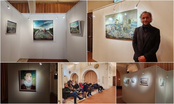 "Il grande sogno" in mostra a Bordighera, l'inquietudine del Novecento nella pittura di Corrado Puma (Foto e video)