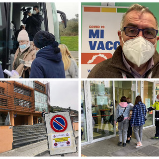 Imperia, al Palasalute attesi oggi altri profughi ucraini per i test covid. Amoretti (Asl 1): "Hanno diritto anche alle urgenze, ai consultori e ai pediatri" Imperia, al Palasalute attesi oggi altri profughi ucraini per i test covid. Amoretti (Asl 1): "Hanno diritto anche alle urgenze, ai consultori e ai pediatri"