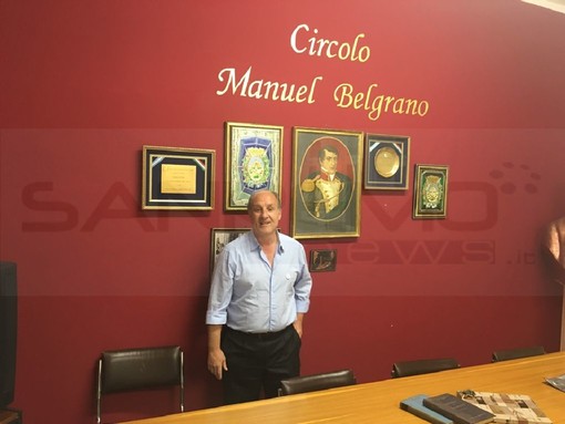 Imperia: visita di un discendente diretto del Generale Belgrano al Circolo a lui intitolato