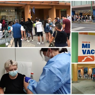 Coronavirus: Sanremo vince il 'derby' della 'Open night': 295 vaccinati contro i 180 al Palasalute di Imperia (foto)