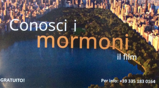 Sanremo: gratis la visione del film "Conosci i mormoni", prodotta dalla Chiesa di Gesù Cristo dei Santi degli Ultimi Giorni