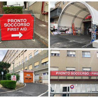 Imperia, iniziato il 'trasloco' del pronto soccorso nella Palazzina B. Il clou a partire dalla mezzanotte: "Presentarsi solo per casi gravi e urgenti" (foto e video)