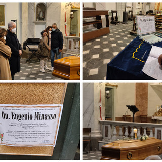 Imperia, aperta la camera ardente per Eugenio Minasso: all'oratorio di Santa Caterina la città si stringe al dolore della famiglia (foto) Imperia, aperta la camera ardente per Eugenio Minasso: all'oratorio di Santa Caterina la città si stringe al dolore della famiglia (foto)