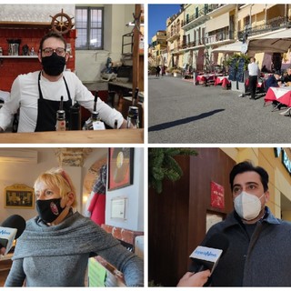 Coronavirus, Imperia, riapertura dei bar e ristoranti in zona gialla, gli imprenditori chiedono certezze per il futuro: "Non si può lavorare senza una programmazione" (Foto e video)