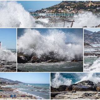 Forte 'libecciata' su tutto il ponente ligure: raffiche di vento tra 60 e 70 Km/h, le foto da Arma di Taggia Forte 'libecciata' su tutto il ponente ligure: raffiche di vento tra 60 e 70 Km/h, le foto da Arma di Taggia