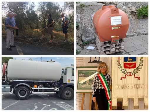 Cervo è in piena emergenza idrica, posizionate autobotti in molte zone del paese. Cha: "A breve i lavori per una seconda vasca di accumulo" (foto) Cervo è in piena emergenza idrica, posizionate autobotti in molte zone del paese. Cha: "A breve i lavori per una seconda vasca di accumulo" (foto)