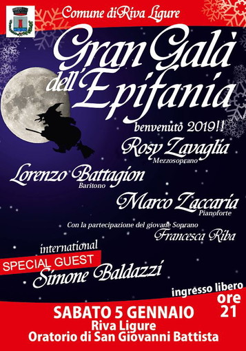 Riva ligure: sabato prossimo, Gran Gala dell'Epifania all’Oratorio di San Giovanni Battista Riva ligure: sabato prossimo, Gran Gala dell'Epifania all’Oratorio di San Giovanni Battista