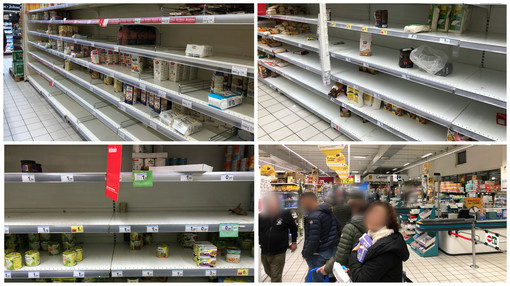 Emergenza Coronavirus e supermercati presi d'assalto: i prodotti più acquistati? Acqua e farina 00 Emergenza Coronavirus e supermercati presi d'assalto: i prodotti più acquistati? Acqua e farina 00