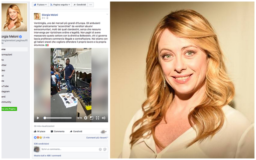 Ventimiglia: il problema degli abusivi al mercato diventa nazionale, la parlamentare Giorgia Meloni (Fdi-AN) condivide video-denuncia di un cittadino Ventimiglia: il problema degli abusivi al mercato diventa nazionale, la parlamentare Giorgia Meloni (Fdi-AN) condivide video-denuncia di un cittadino