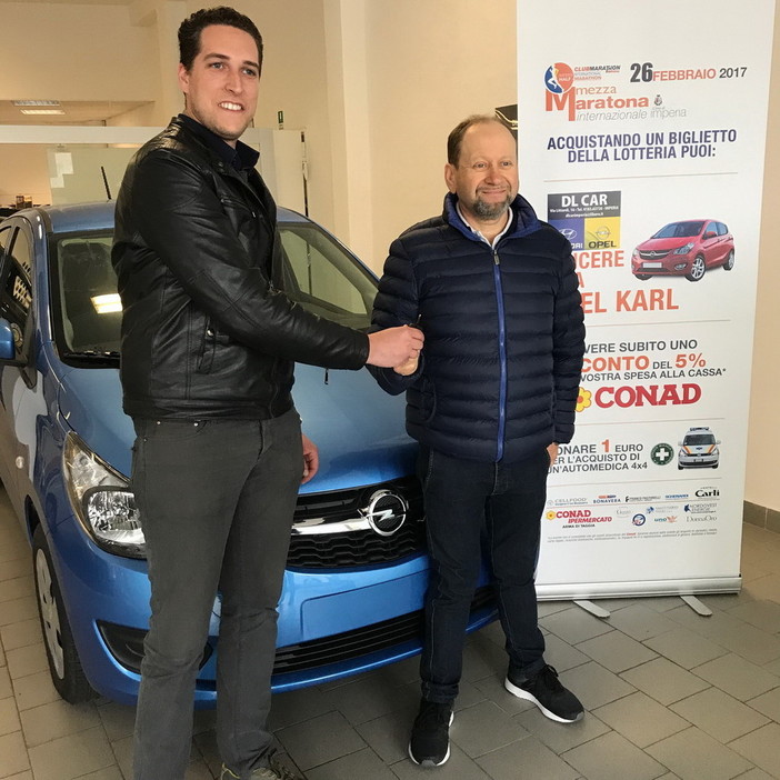 Imperia: consegnato oggi il primo premio della lotteria abbinata alla mezza maratona 'Città di Imperia'