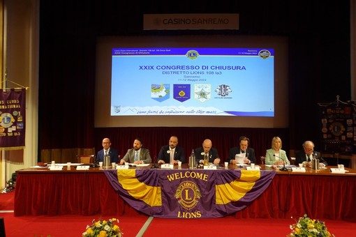 Sanremo: al Casinò la cerimonia di chiusura della stagione benefica Lions Sanremo: al Casinò la cerimonia di chiusura della stagione benefica Lions