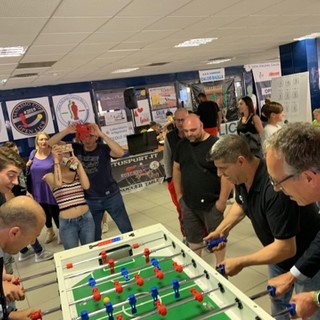 Sanremo: l'ASD "Sanremo Calcio Balilla" ha premiato il sindaco Biancheri