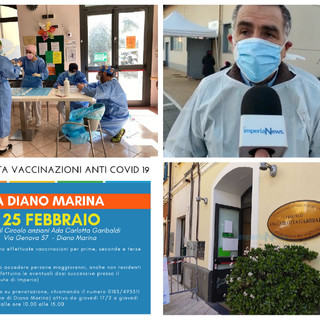 Covid, tornano le vaccinazioni di prossimità a Diano Marina. Amoretti (Asl 1): "Iniziativa aperta a tutti, anche a turisti e villeggianti" Covid, tornano le vaccinazioni di prossimità a Diano Marina. Amoretti (Asl 1): "Iniziativa aperta a tutti, anche a turisti e villeggianti"