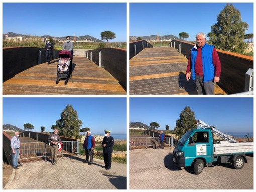 Imperia, riconsegnato alla città il ponte del parco urbano. Gagliano: "Lavori celeri, ma adesso ci vuole il giusto rispetto da parte di tutti" (foto) Imperia, riconsegnato alla città il ponte del parco urbano. Gagliano: "Lavori celeri, ma adesso ci vuole il giusto rispetto da parte di tutti" (foto)