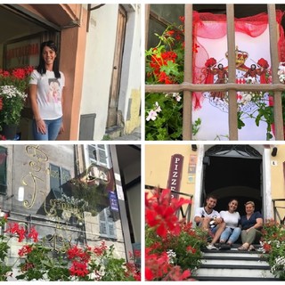 Ventimiglia, cittadini e commercianti addobbano il centro storico per dare il 'benvenuto' al nuovo porto di Cala del Forte (foto)