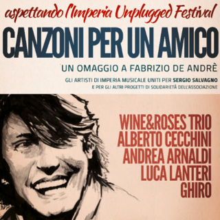 Imperia: sabato alla Rabina concerto 'Canzoni per un amico', beneficenza con la reinterpretazione di Fabrizio De Andrè
