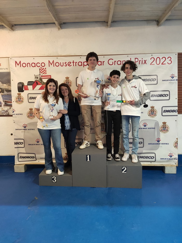Grande successo per il Cassini di Sanremo al 'Monaco Mouse Trap Car Grand Prix'