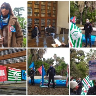 Imperia, 'Non mi fermo ma protesto': sit in in Prefettura dei lavoratori pubblici e della sanità: "Chiediamo assunzioni, adeguamento dei contratti e sicurezza" (Foto e video) Imperia, 'Non mi fermo ma protesto': sit in in Prefettura dei lavoratori pubblici e della sanità: "Chiediamo assunzioni, adeguamento dei contratti e sicurezza" (Foto e video)