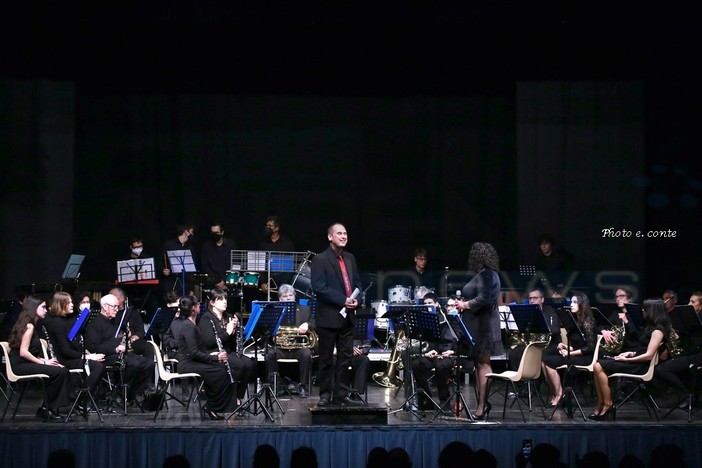 Bordighera: oggi il concerto rinviato il 25 aprile con la Banda di Borghetto San Nicolò, le foto