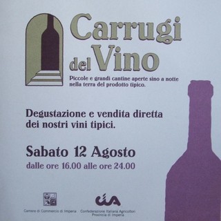 Sabato prossimo Rossese, Ormeasco e Riviera ai &amp;#039;Carrugi