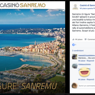 Sanremo: pubblicità del Casinò con la foto di Mentone, il Comune chiede un provvedimento per chi ha commesso l'errore