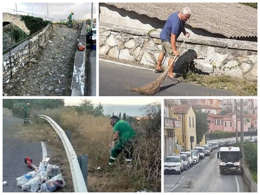 Imperia, operatori della De Vizia in azione su più fronti per la pulizia della città: tra loro anche l'assessore Antonio Gagliano Imperia, operatori della De Vizia in azione su più fronti per la pulizia della città: tra loro anche l'assessore Antonio Gagliano