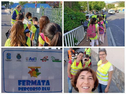 Diano Marina, al via il progetto 'Pedibus': gli alunni della primaria vanno a scuola a piedi per tutelare la salute e l'ambiente (foto) Diano Marina, al via il progetto 'Pedibus': gli alunni della primaria vanno a scuola a piedi per tutelare la salute e l'ambiente (foto)