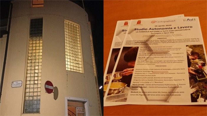 "Studio autonomia e lavoro. La formula per dare a tutti pari opportunità": convegno e open day a Ventimiglia (Foto)