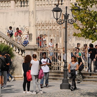 Gli alunni del 'Colombo' all’inaugurazione dell’Ambasciata del Terzo Paradiso al Forte dell'Annunziata di Ventimiglia