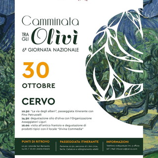 Camminata tra gli Olivi 2022: domenica prossima a Cervo sulla via degli alberi con Pino Petruzzelli