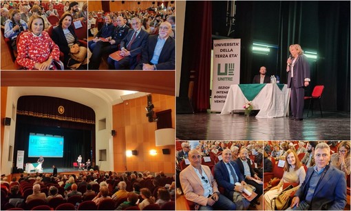 Ventimiglia, l’Unitre Intemelia festeggia 40 anni con un convegno su "La terza età: risorsa e tutela" (Foto e video)