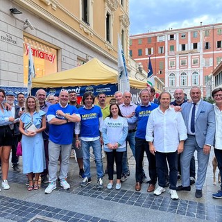 Elezioni politiche: partita ufficialmente a Sanremo la campagna elettorale di Fratelli d’Italia (foto)