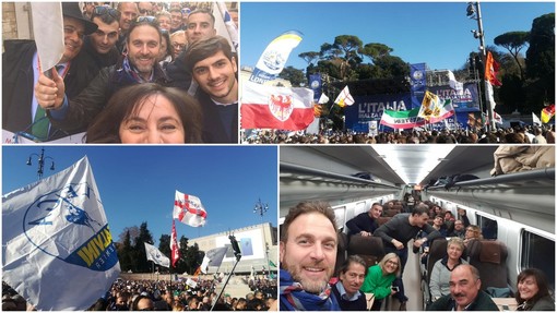 Manifestazione della Lega a Roma: la provincia di Imperia c'è con i massimi esponenti del partito e numerosi militanti (Foto e Video) Manifestazione della Lega a Roma: la provincia di Imperia c'è con i massimi esponenti del partito e numerosi militanti (Foto e Video)