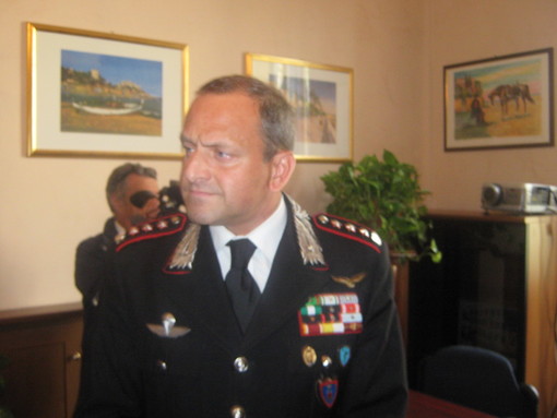 Ospedaletti: visita di cortesia, questa mattina in Comune, del Colonnello Minati