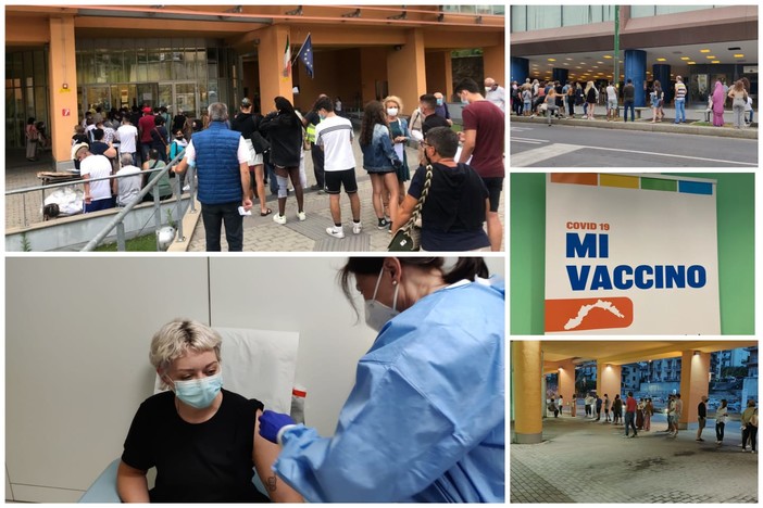 Coronavirus: Sanremo vince il 'derby' della 'Open night': 295 vaccinati contro i 180 al Palasalute di Imperia (foto)