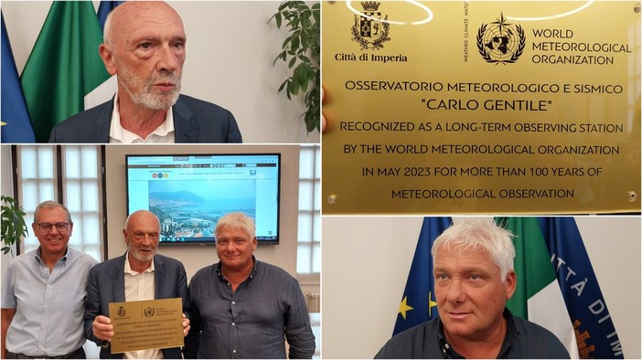 Imperia, premiato l'Osservatorio Meteorologico come stazione centenaria di importanza climatologica (video)