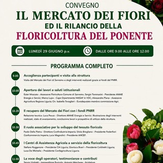 Sanremo, il Mercato dei Fiori ospita un convegno dedicato al futuro del settore