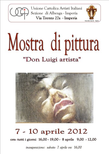 Imperia: dal 7 aprile a Cristo Re, collettiva pasquale di quadri di Don Luigi Morelati Imperia: dal 7 aprile a Cristo Re, collettiva pasquale di quadri di Don Luigi Morelati