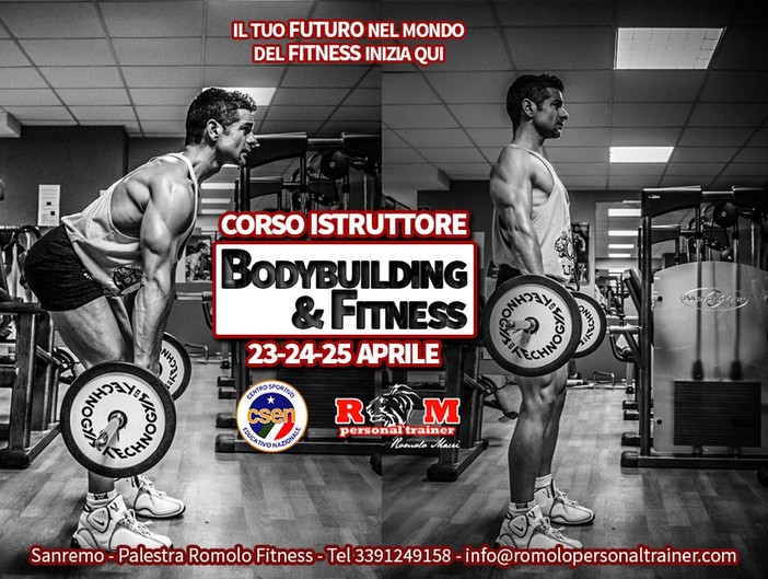 Con il Personal Trainer Romolo Macrì il Corso di Istruttore Bodybuilding & Fitness Con il Personal Trainer Romolo Macrì il Corso di Istruttore Bodybuilding & Fitness