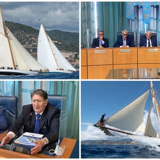 Le Vele d'epoca pronte a solcare il mare di Imperia, Scajola: "Sarà l'edizione della ripartenza, la ripresa di una vita normale" (foto e video)