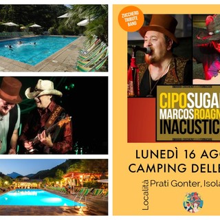 Lunedì 16 agosto la musica di Zucchero arriva a Isolabona: "Ciposugar Band" in concerto al Camping delle Rose