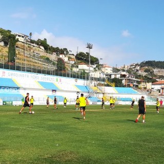 La Sanremese ha ripreso gli allenamenti in vista del match contro il Vado (foto Sanremese Calcio)