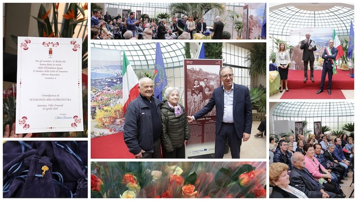 Sanremo: l'amministrazione Biancheri rende omaggio ai veterani della floricoltura, il sindaco "Nel mondo siamo la città dei fiori grazie a voi" (FOTO e VIDEO)