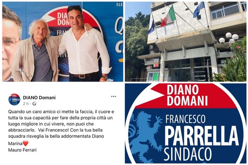 Il candidato a sindaco Francesco Parella incassa il supporto dello 'spin doctor' Mauro Ferrari: "Con la tua squadra risveglierai la bella addormentata Diano Marina" Il candidato a sindaco Francesco Parella incassa il supporto dello 'spin doctor' Mauro Ferrari: "Con la tua squadra risveglierai la bella addormentata Diano Marina"