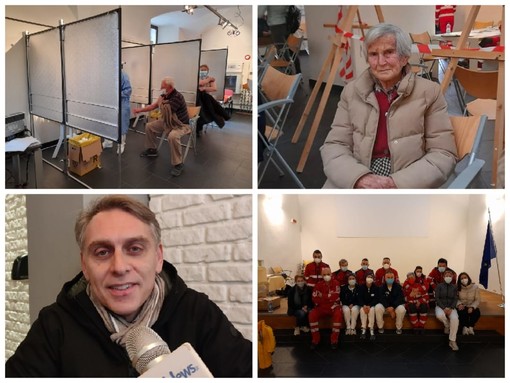 Pieve di Teco, conclusa la vaccinazione degli over 80 della Valle Arroscia. Alessandri lancia una proposta: "Pronti a replicare anche con gli over 70, la 'macchina' è efficiente e collaudata" (foto)