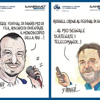 Gli autografi al Festival di Sanremo si fanno sulle cartoline di SanremoNews e CNA Imperia