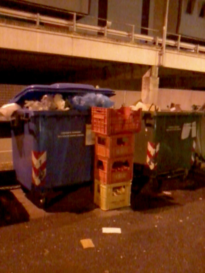 Sanremo: lettrice denuncia "Qualcuno utilizza i cassonetti di via Frantoi Canai come discarica privata" Sanremo: lettrice denuncia "Qualcuno utilizza i cassonetti di via Frantoi Canai come discarica privata"
