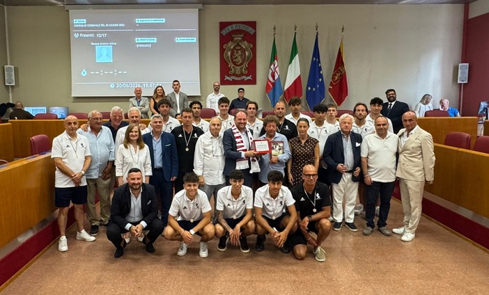 Passa in Promozione, il consiglio comunale premia il Ventimiglia Calcio