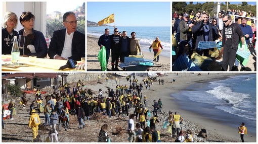 Sanremo: la pulizia della spiaggia di Bussana è rock con Piero Pelù, protagonista del Clean Beach Tour di Legambiente